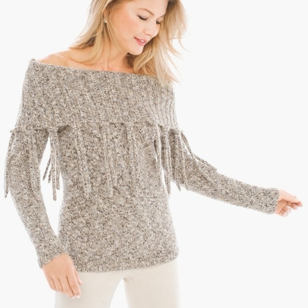 Chico's Laurissa Pullover Sweater 1P M 8